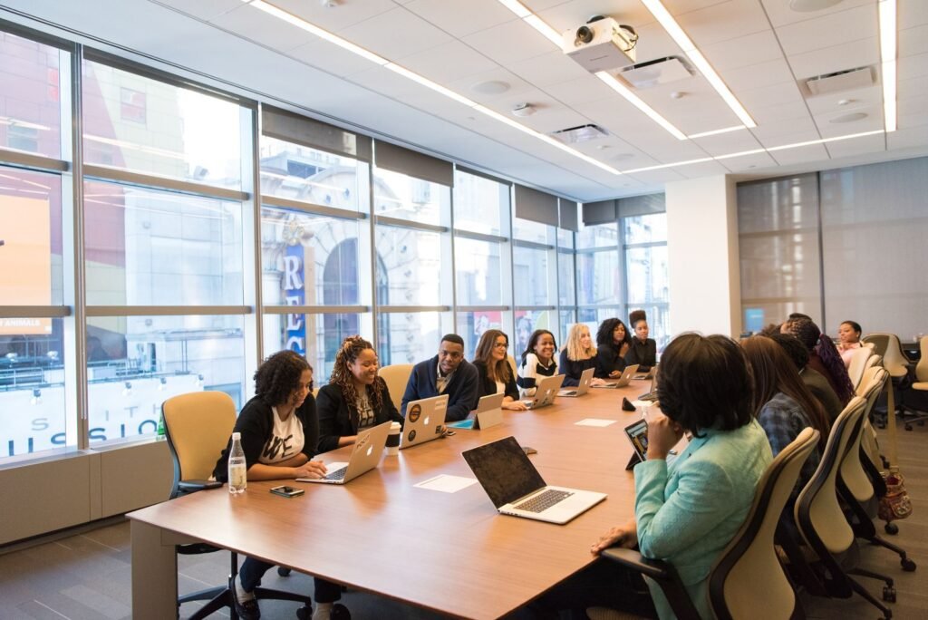 Group of business people in a conference room